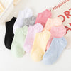 Women's colorful cotton short socks