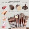 Soft makeup brush set