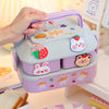 Portable lunch box for girls